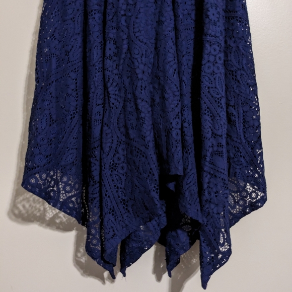 Express EUC VNeck Spaghetti Strap Asymmetrical Dress - Picture 5 of 6